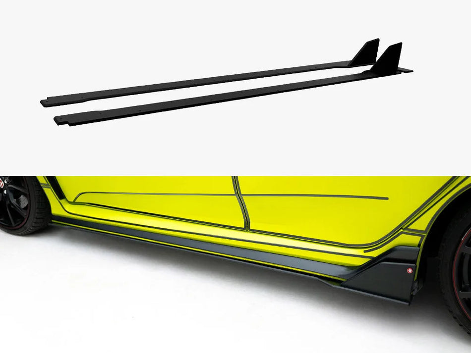 Maxton Street PRO Side Skirt Diffusers Honda Civic Type-R Mk10 / Mk10 Facelift