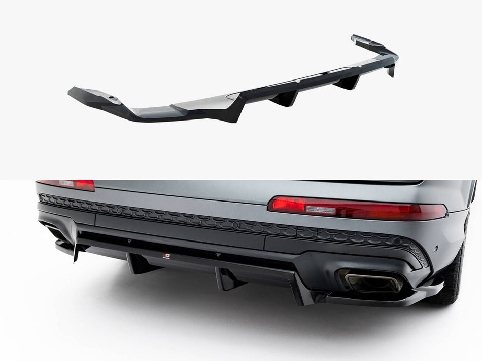 Maxton Rear Splitter (Vertical Bars) Audi Q7 S-Line Mk2 Facelift 2