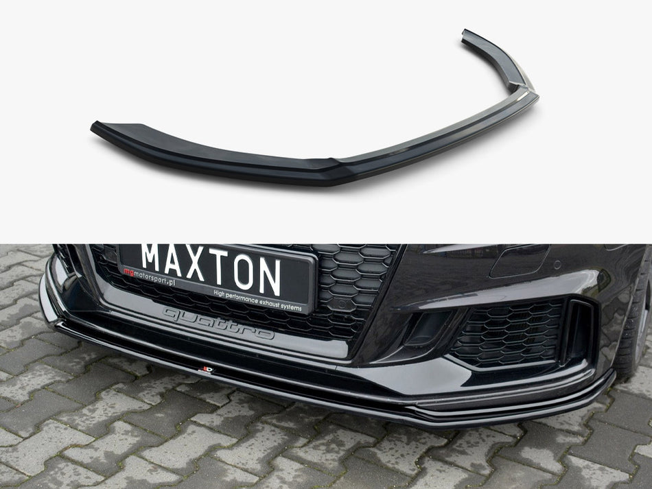 Maxton Front Splitter V.2 Audi RS3 Sportback 8V Facelift