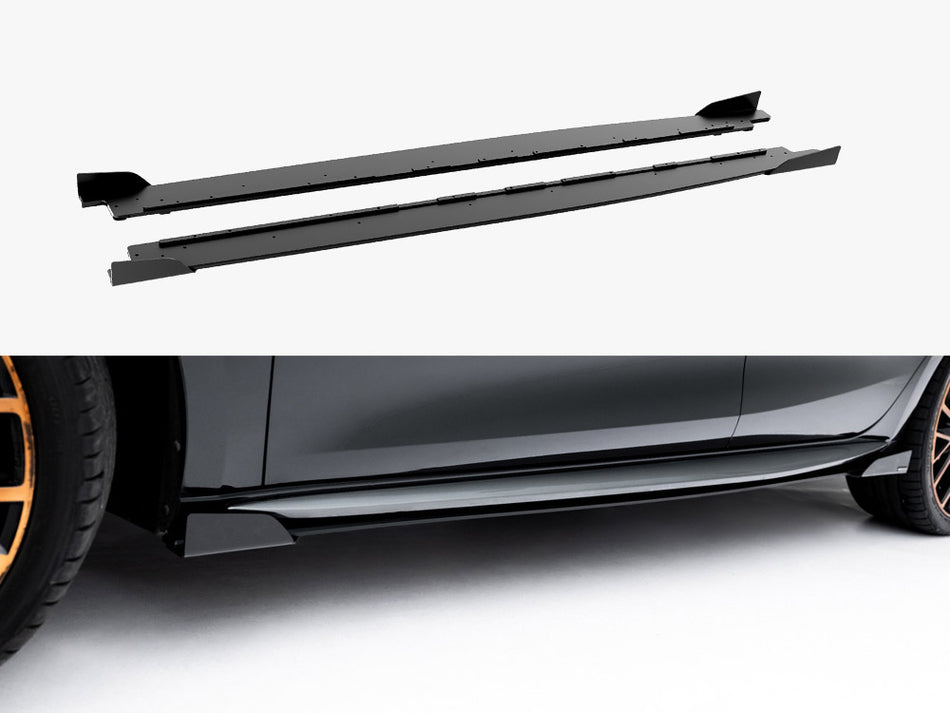 Maxton Street PRO Side Skirt Diffusers + Flaps Cupra Leon ST / Hatchback Aero Mk1 / Mk1 Facelift