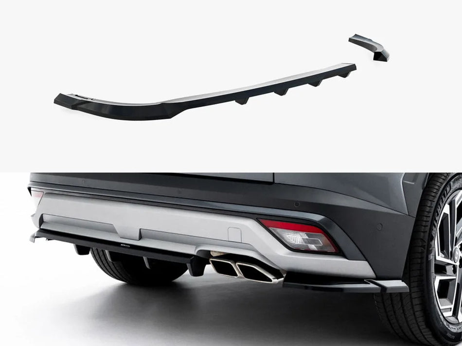Maxton Rear Splitter (Vertical Bars) Hyundai Tucson Mk4 Facelift