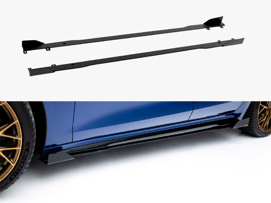 Maxton Street PRO Side Skirt Diffusers + Flaps Audi A5 S-Line / S5 Sedan / Avant B10