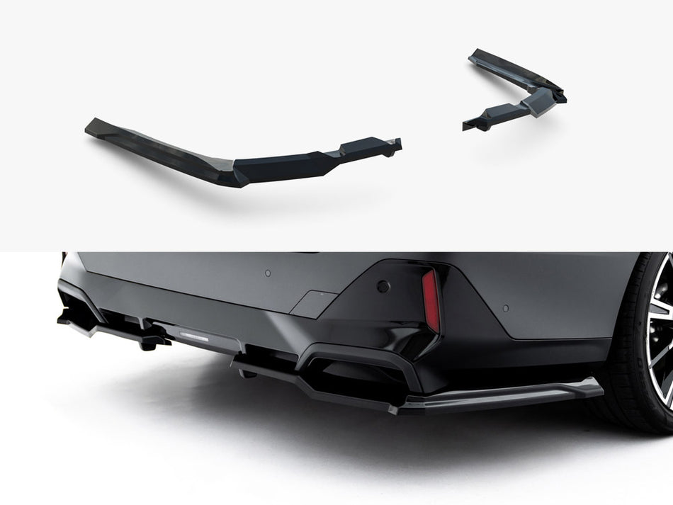 Maxton Rear Splitter (Vertical Bars) V.1 BMW 5 / i5 M-Pack Sedan / Touring G60 / G61