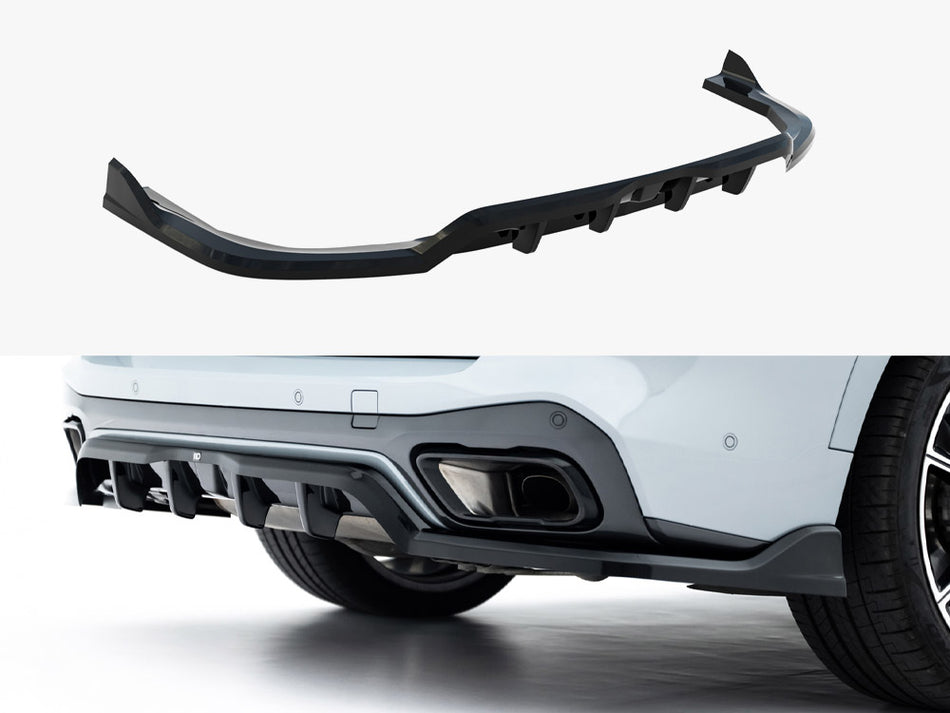 Maxton Rear Splitter (Vertical Bars) V.2 BMW X5 M-Pack G05 Facelift