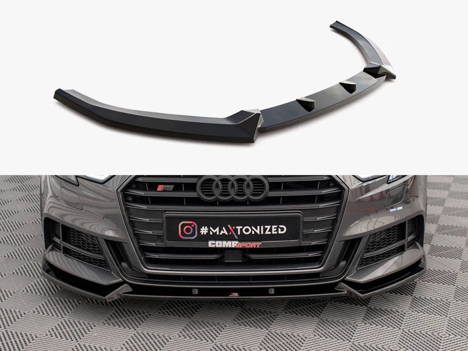 Maxton Front Splitter V.1 Audi S3 / A3 S-Line Sportback 8V Facelift
