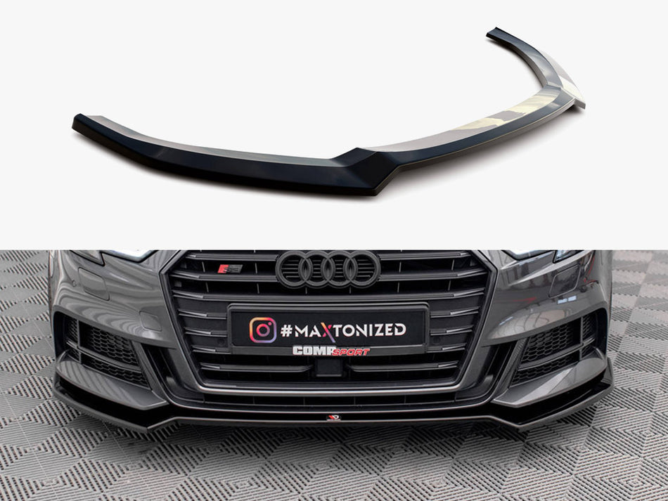Maxton Front Splitter V.2 Audi S3 / A3 S-Line Sportback 8V Facelift