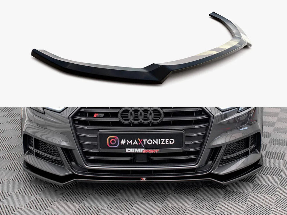 Maxton Front Splitter V.2 Audi S3 / A3 S-Line Sportback 8V Facelift