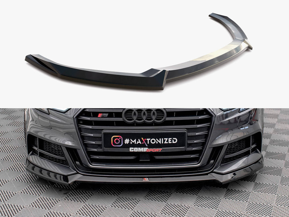 Maxton Front Splitter V.3 Audi S3 / A3 S-Line Sportback 8V Facelift