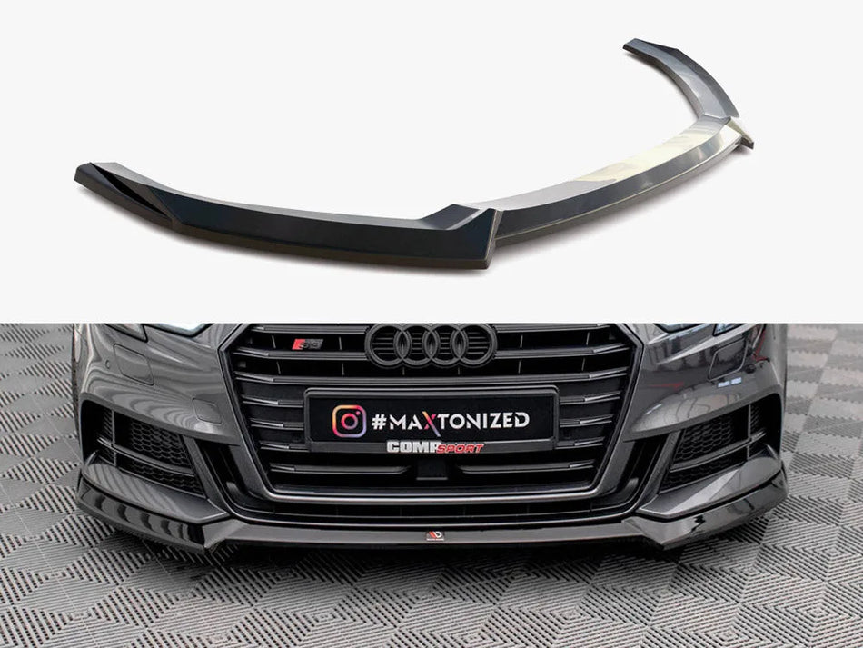 Maxton Front Splitter V.3 Audi S3 / A3 S-Line Sportback 8V Facelift