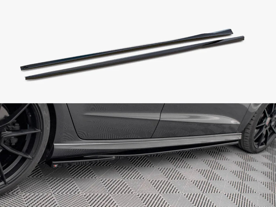 Maxton Side Skirt Diffusers V.2 Audi S3 / A3 S-Line Sportback 8V / 8V Facelift