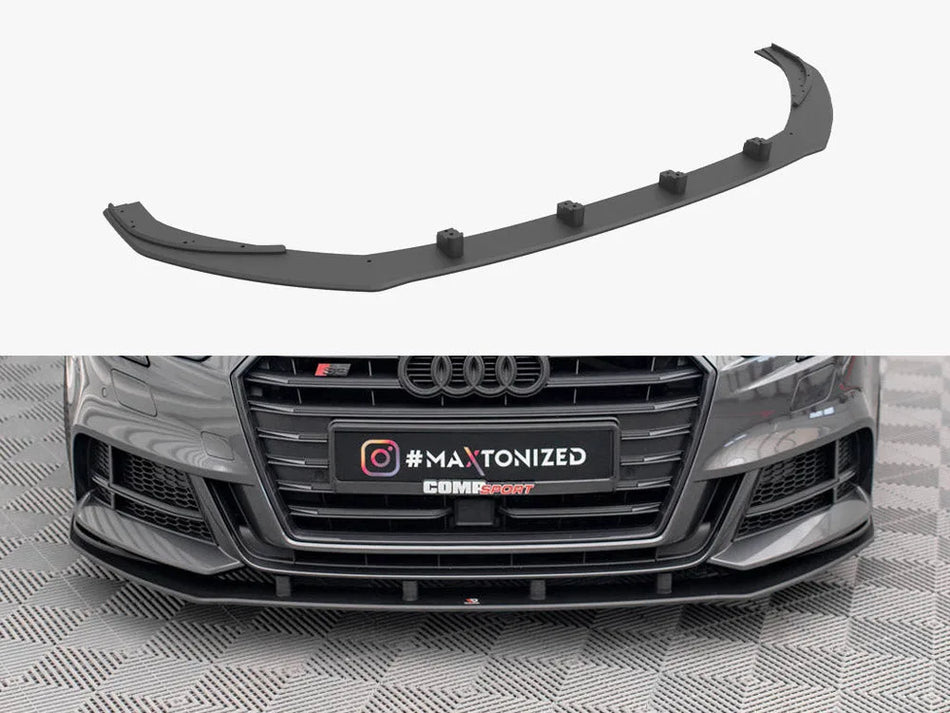 Maxton Street PRO Front Splitter Audi S3 / A3 S-Line Sportback 8V Facelift