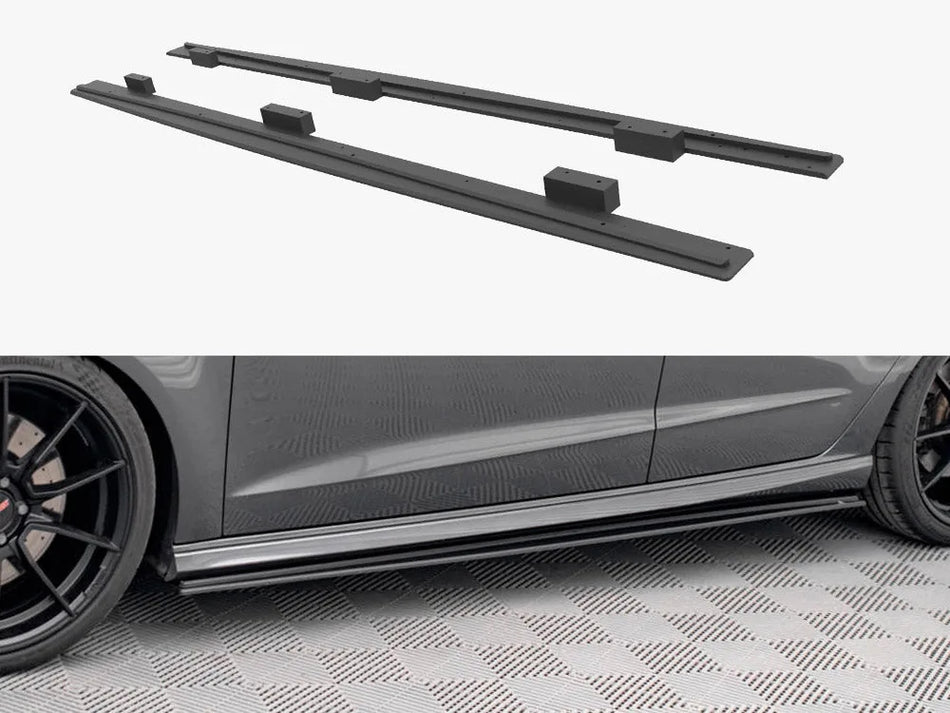 Maxton Street PRO Side Skirts Diffusers Audi S3 / A3 S-Line Sportback 8V Facelift
