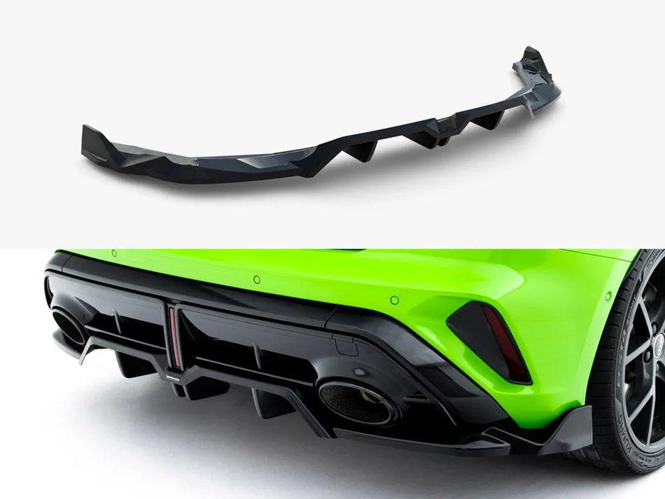 Maxton Rear Splitter (Vertical Bars) V.3 Audi RS3 Sportback 8Y Facelift