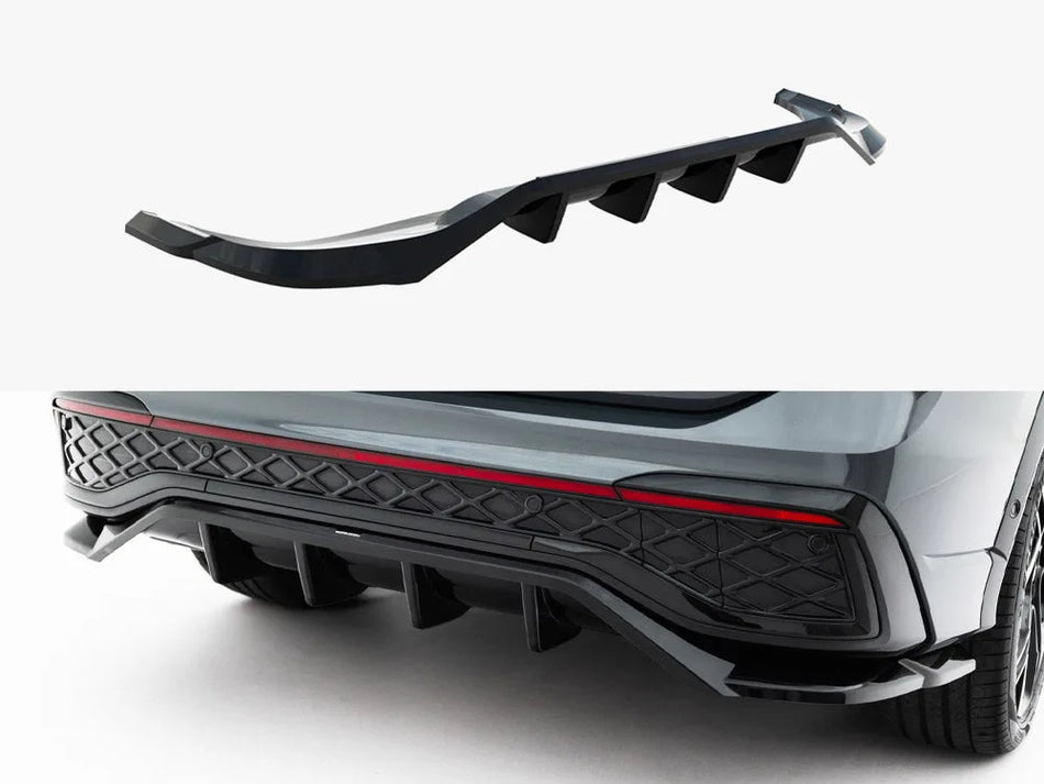 Maxton Rear Splitter (Vertical Bars) Volkswagen Tiguan R-Line Mk3