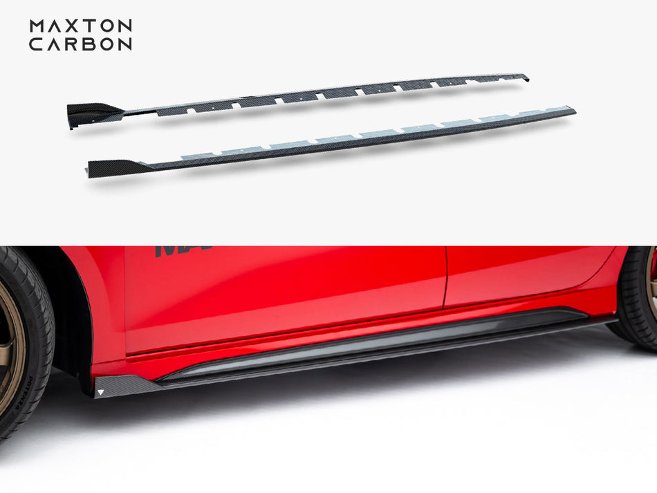 Maxton Prepreg Carbon Fiber Side Skirts V.1 Audi RS3 Sedan 8Y Facelift