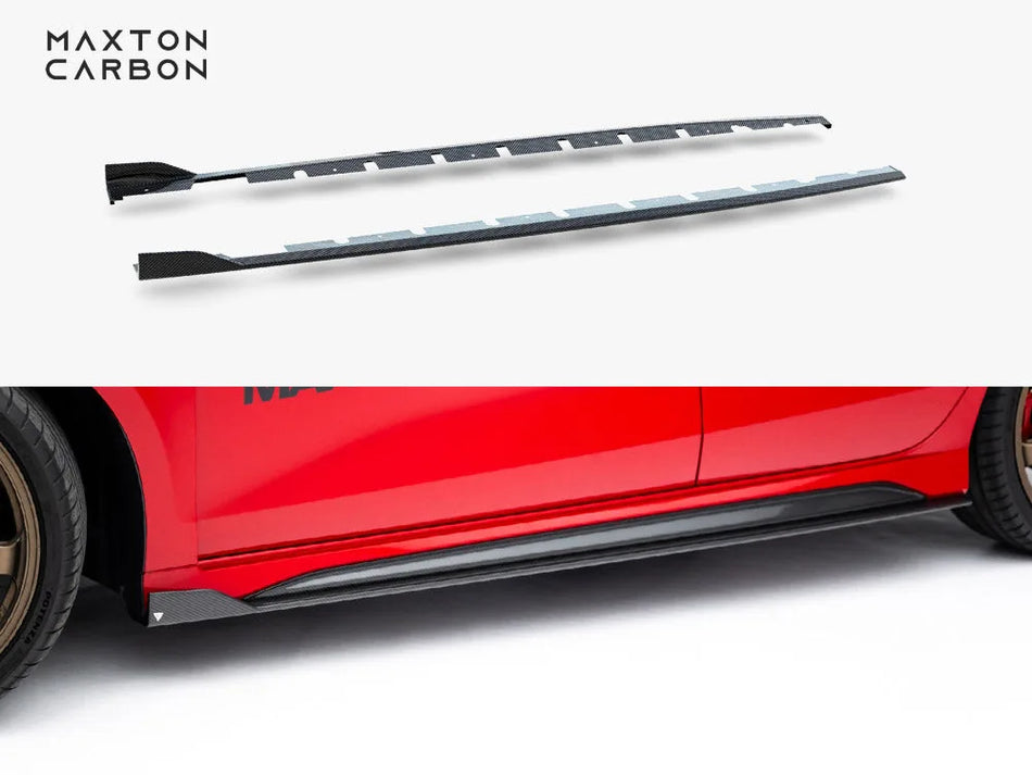 Maxton Prepreg Carbon Fiber Side Skirts V.1 Audi RS3 Sedan 8Y Facelift