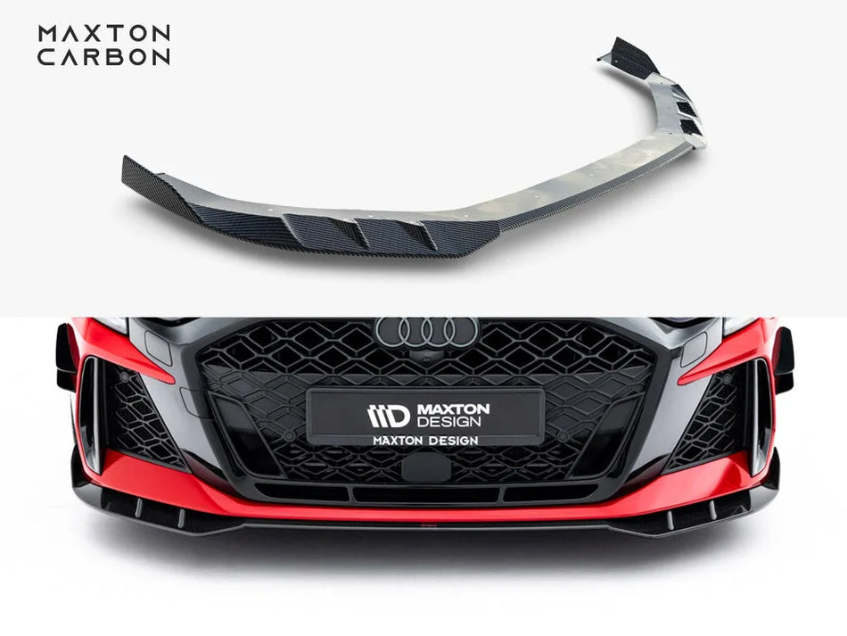 Maxton Prepreg Carbon Fiber Front Splitter Audi RS3 Sedan / Sportback 8Y Facelift