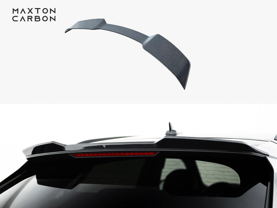 Maxton Carbon Fiber Tailgate Spoiler (Upper) Audi SQ8 / Q8 S-Line Mk1 Facelift