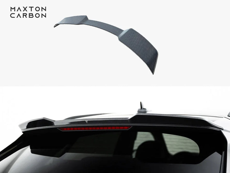 Maxton Carbon Fiber Tailgate Spoiler (Upper) Audi SQ8 / Q8 S-Line Mk1 Facelift