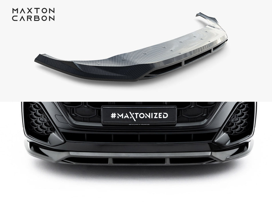 Maxton Prepreg Carbon Fiber Front Splitter Audi SQ8 / Q8 S-Line Mk1 Facelift