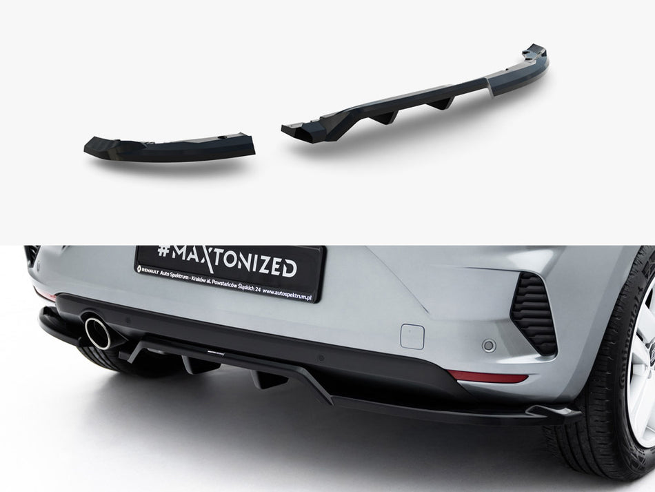 Maxton Rear Splitter (Vertical Bars) Renault Clio Mk5 Facelift