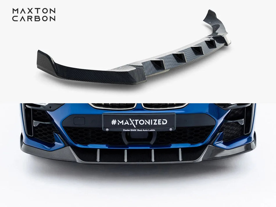 Maxton Prepreg Carbon Fiber Front Splitter BMW X7 M-Pack G07