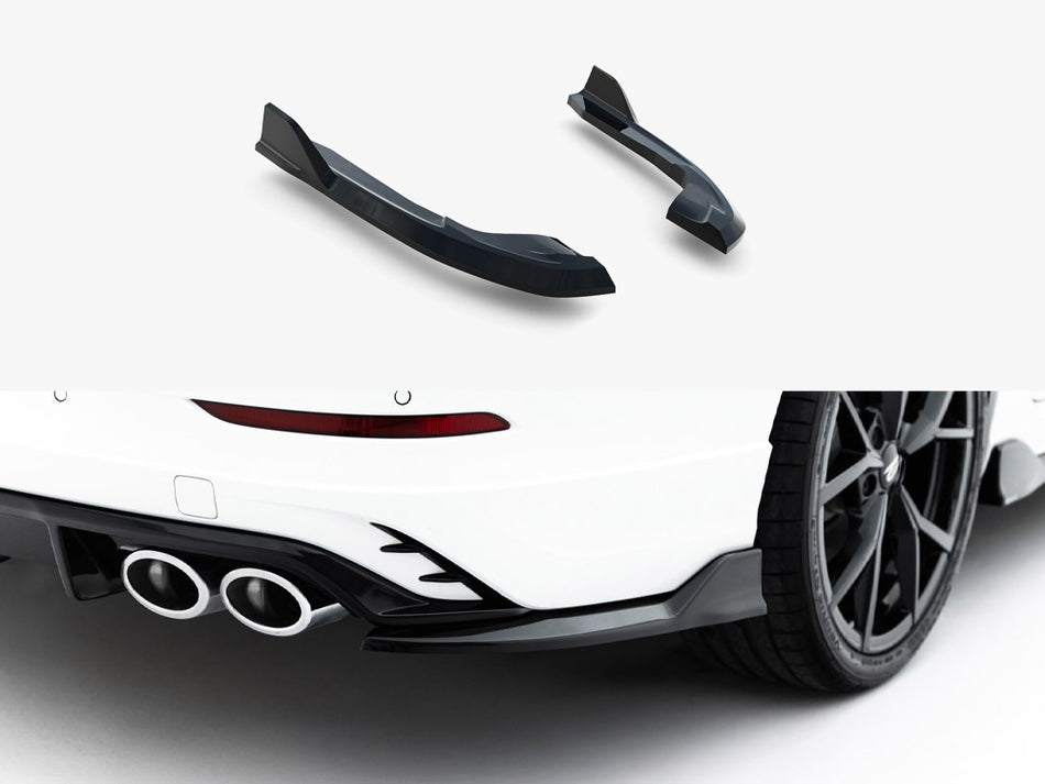 Maxton Rear Side Splitters V.2 Volkswagen Golf R Variant Mk8 Facelift