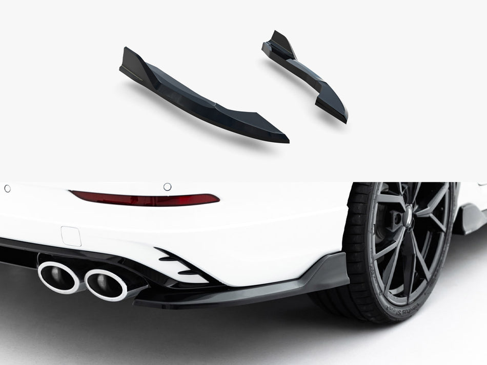 Maxton Rear Side Splitters V.1 Volkswagen Golf R Variant Mk8 Facelift