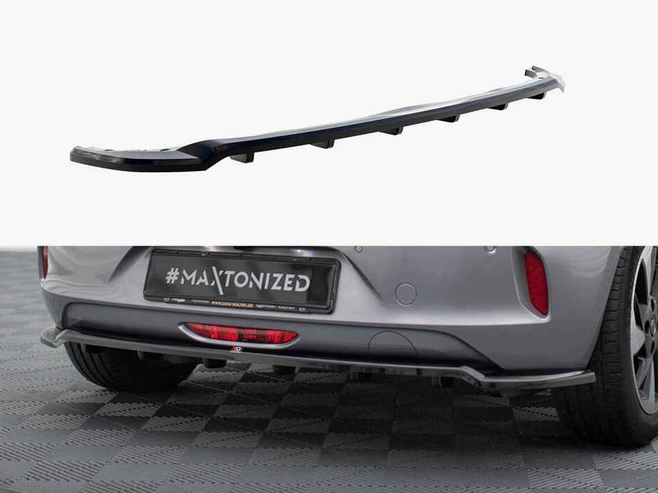 Maxton Rear Splitter (Vertical Bars) Opel Corsa - e F (Mk6)