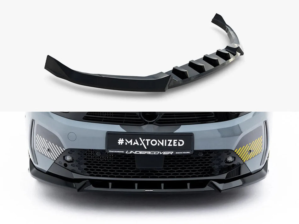 Maxton Front Splitter Opel Corsa F Facelift (Mk6 Facelift)