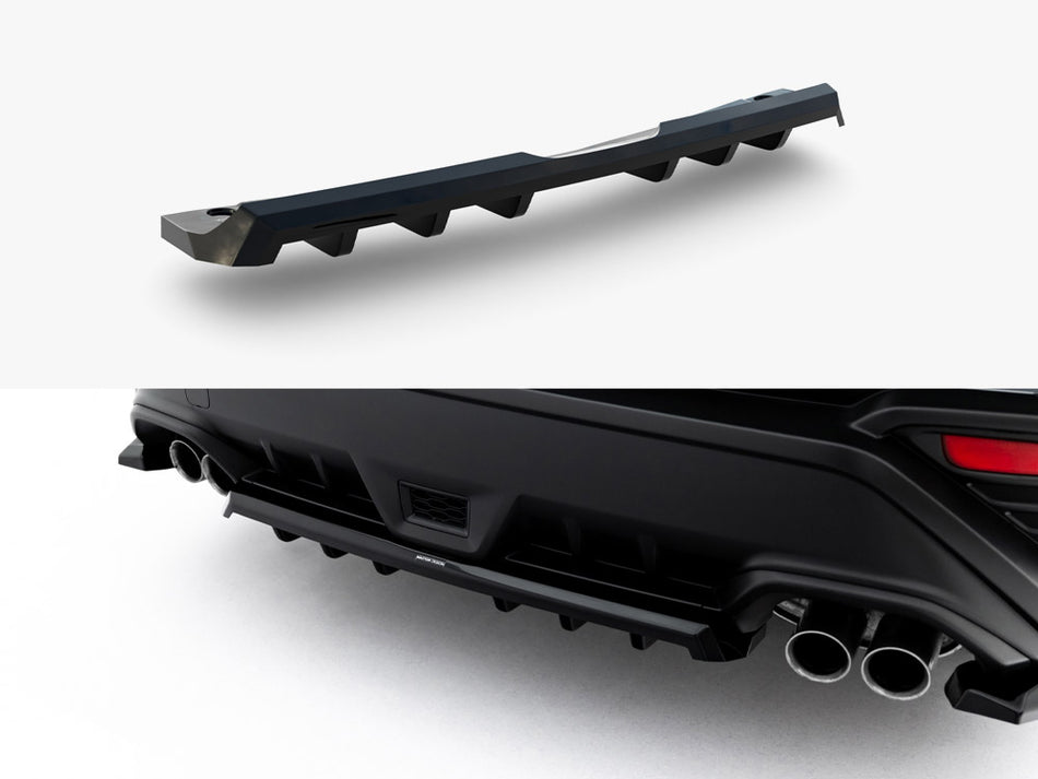 Maxton Rear Splitter (Vertical Bars) Subaru WRX STI Mk2