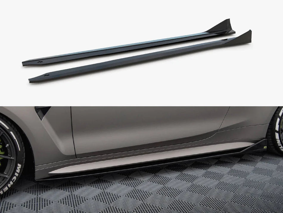Maxton Side Skirt Diffusers V.3 CSL Look BMW M4 G82 / G82 Facelift