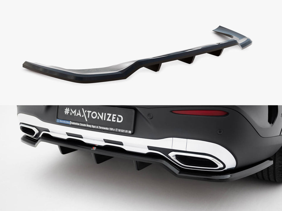 Maxton Rear Splitter (Vertical Bars) Mercedes-Benz GLC Coupe AMG-Line C254
