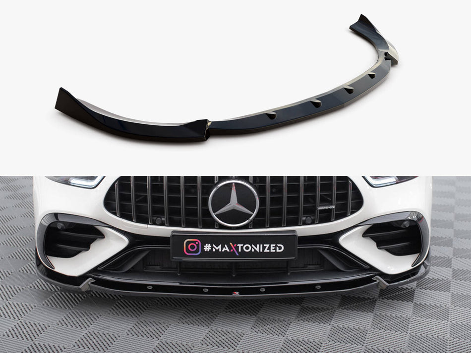 Maxton Front Splitter V.2 Mercedes-AMG GT 43 4 Door Coupe V8 Styling Package