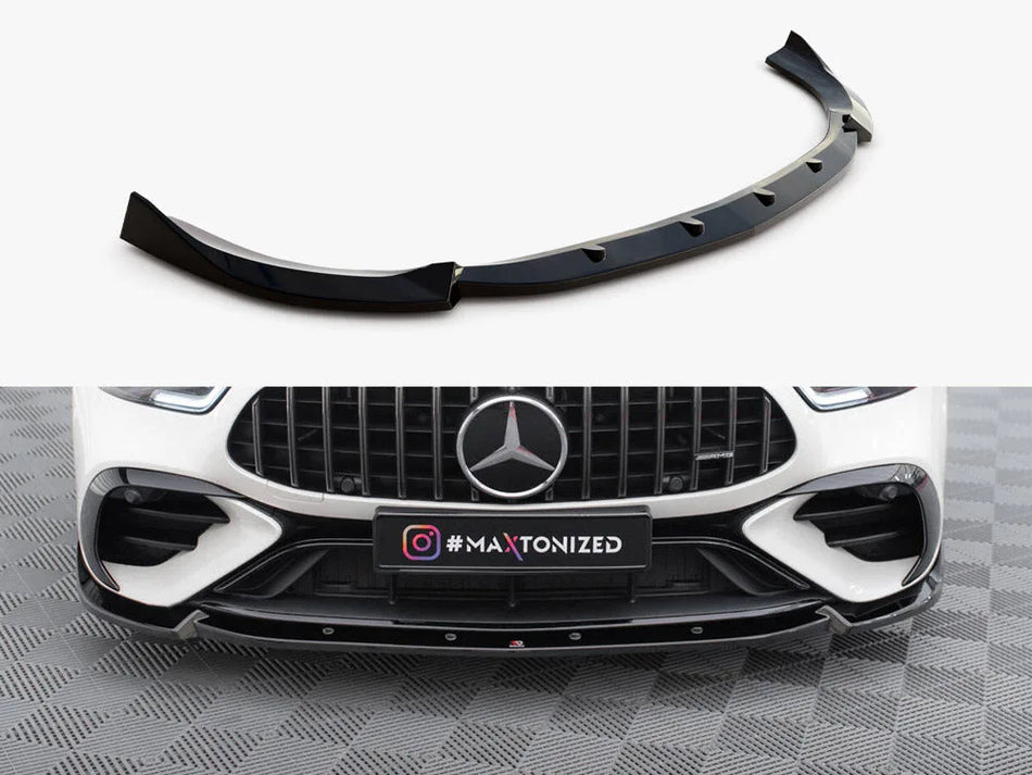 Maxton Front Splitter V.2 Mercedes-AMG GT 43 4 Door Coupe V8 Styling Package