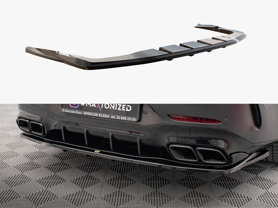 Maxton Rear Splitter (Vertical Bars) Mercedes AMG GT 63S 4-door Coupe Aero