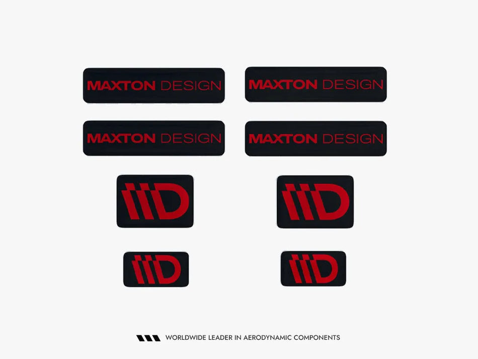 Maxton 3D Sticker Set Maxton Design - A (Sold AS A PACK OF X8)