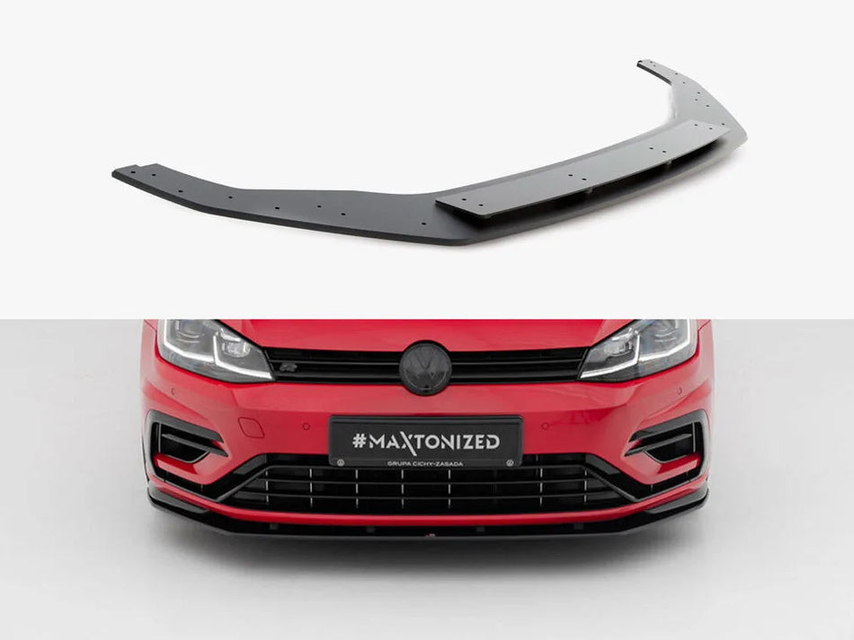 Maxton Street PRO Front Splitter Volkswagen Golf R / R-Line Mk7 Facelift