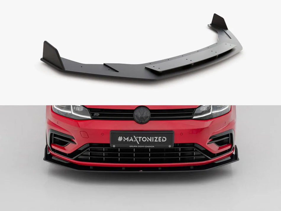 Maxton Street PRO Front Splitter V.2 Volkswagen Golf R / R-Line Mk7 Facelift