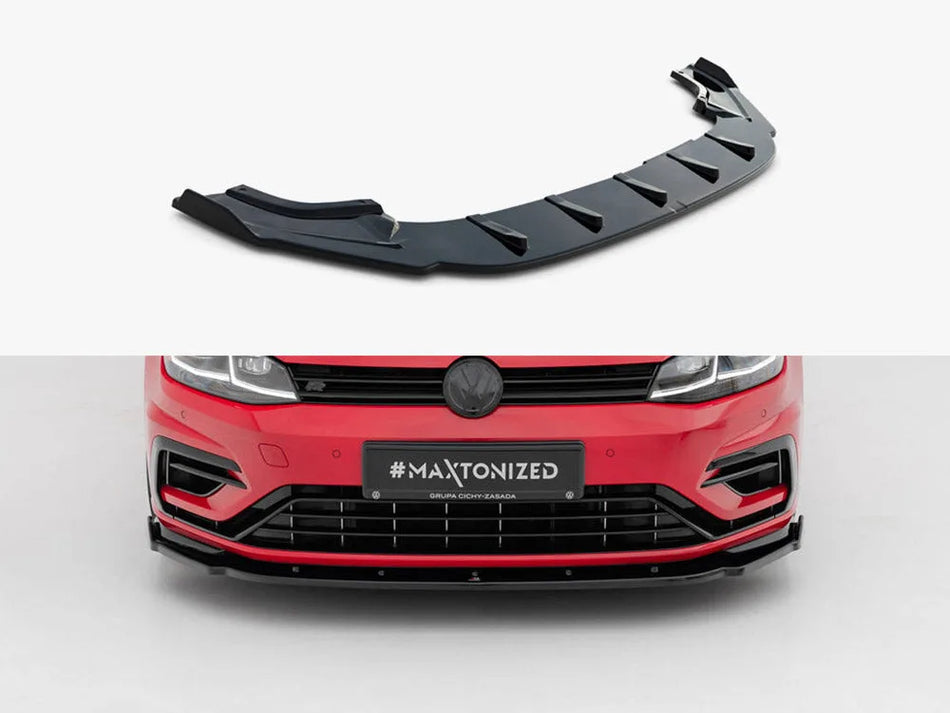 Maxton Front Splitter V.1 Volkswagen Golf R / R-Line Mk7 Facelift