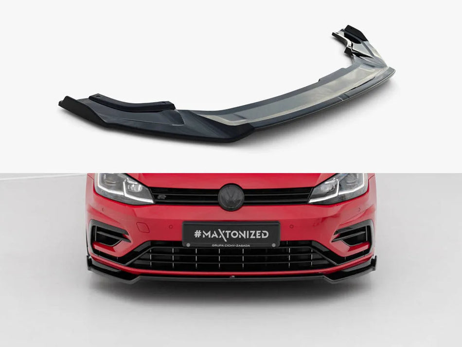 Maxton Front Splitter V.2 Volkswagen Golf R / R-Line Mk7 Facelift