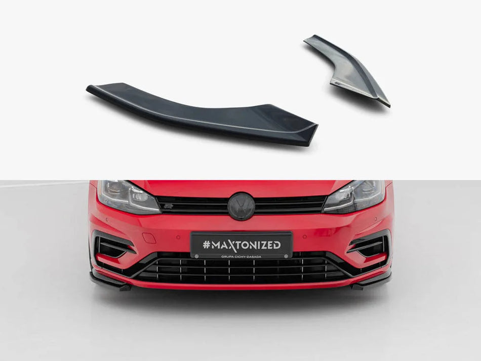 Maxton Front Side Splitters Volkswagen Golf R / R-Line Mk7 Facelift