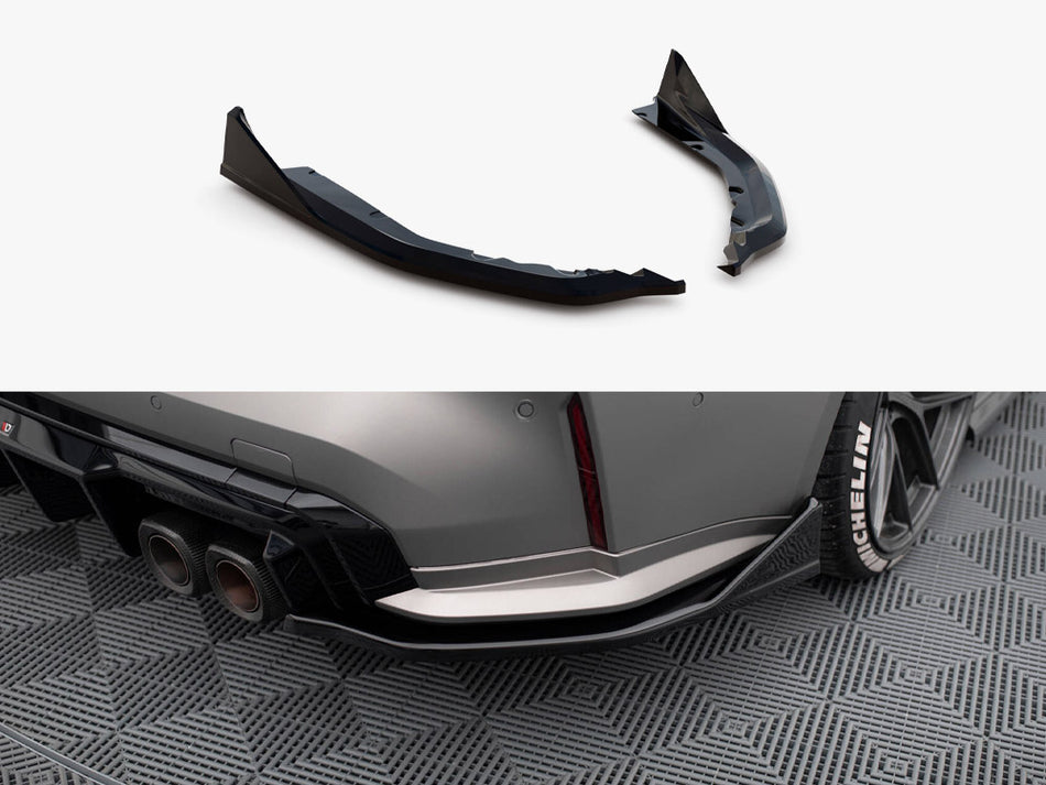 Maxton Rear Side Splitters V.5 (For rear valance v.1) BMW M4 G82 / G82 Facelift
