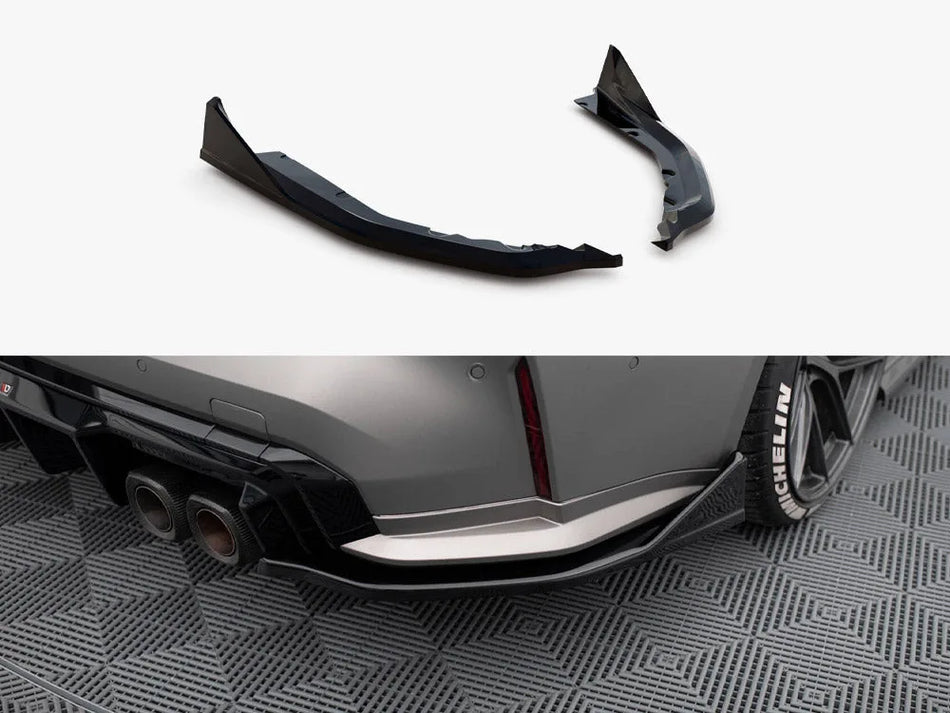 Maxton Rear Side Splitters V.5 (For rear valance v.1) BMW M4 G82 / G82 Facelift