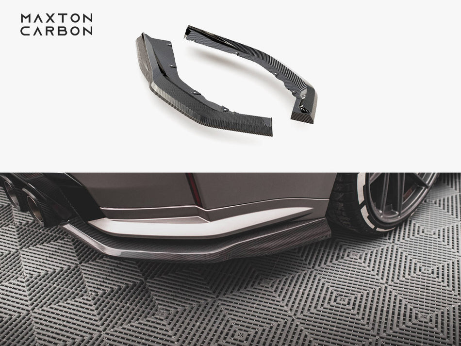 Maxton Carbon Fiber Rear Side Splitters BMW M4 G82 / G82 Facelift