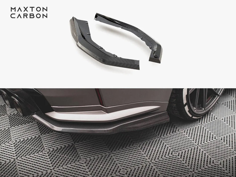 Maxton Carbon Fiber Rear Side Splitters BMW M4 G82 / G82 Facelift