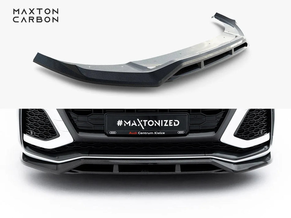 Maxton Carbon Fiber Front Splitter Audi RSQ8 Mk1
