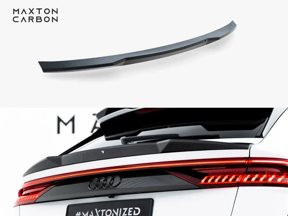 Maxton Carbon Fiber Tailgate Spoiler (Lower) Audi RSQ8 / SQ8 / Q8 S-Line / Q8 Mk1