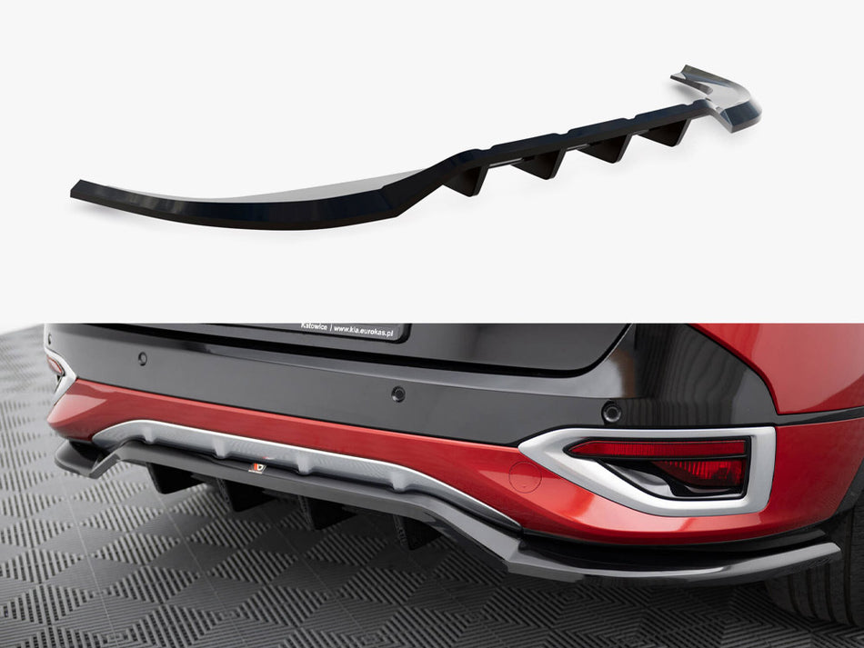 Maxton Rear Splitter (Vertical Bars) Kia Sportage GT-Line Mk5