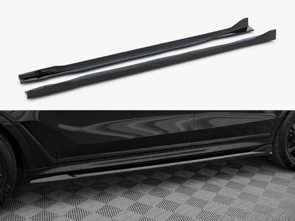 Maxton Side Skirts Diffusers BMW X7 M-Pack G07 Facelift